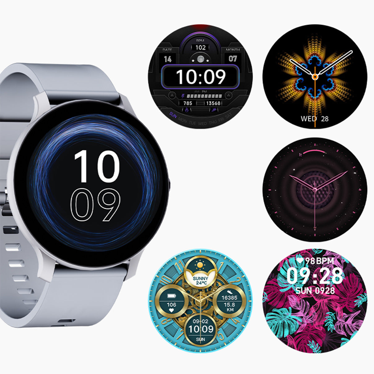 Blood Pressure Blood Oxygen Health Detection Bluetooth Calling Game Music Sport Step Counting Smart Watch