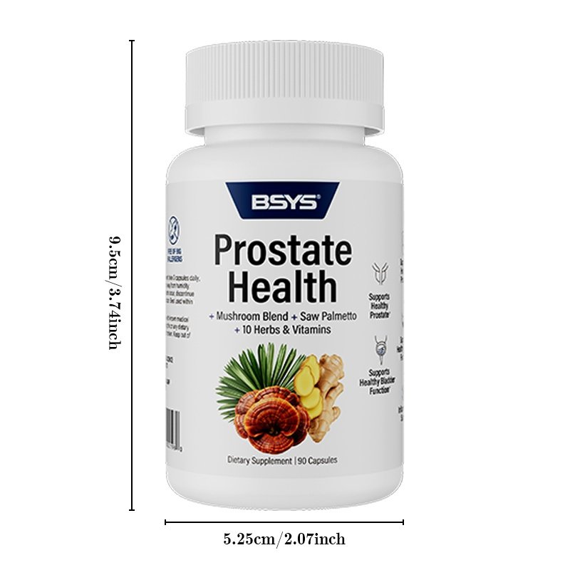 BSYS Prostate Health Capsules Urinary & Bladder Wellness Support Anti-Inflammatory Balance Antioxidant Protection Immune Health Aid Men's Prostate Care Formula - Image 8