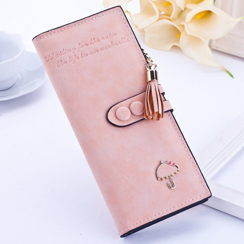 Lady's umbrella purse women long zipper wallets Korean plate handbag Taobao fast selling sanding Wallet - Image 8