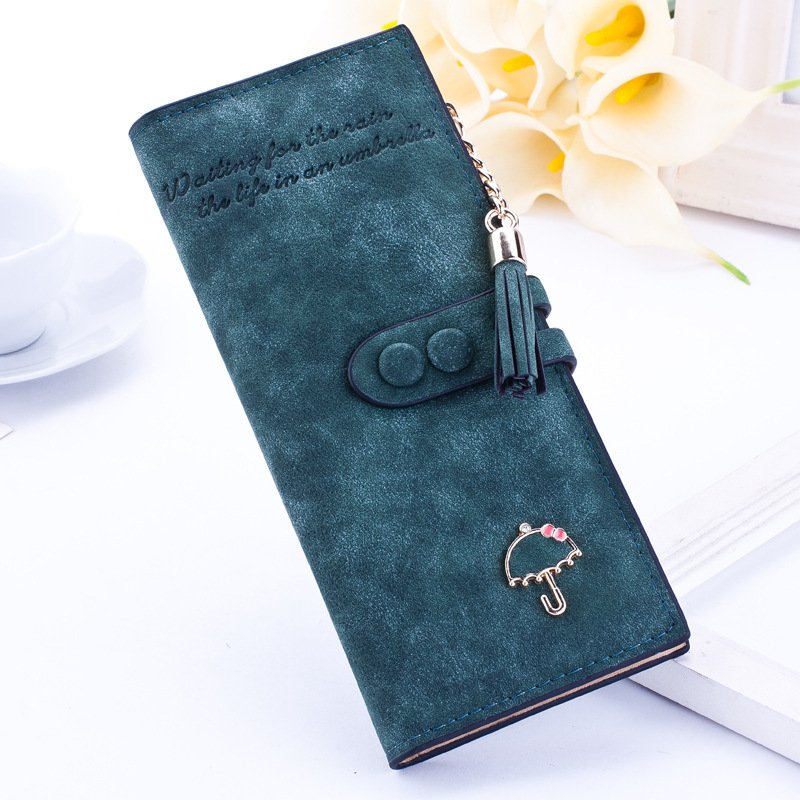 Lady's umbrella purse women long zipper wallets Korean plate handbag Taobao fast selling sanding Wallet - Image 2