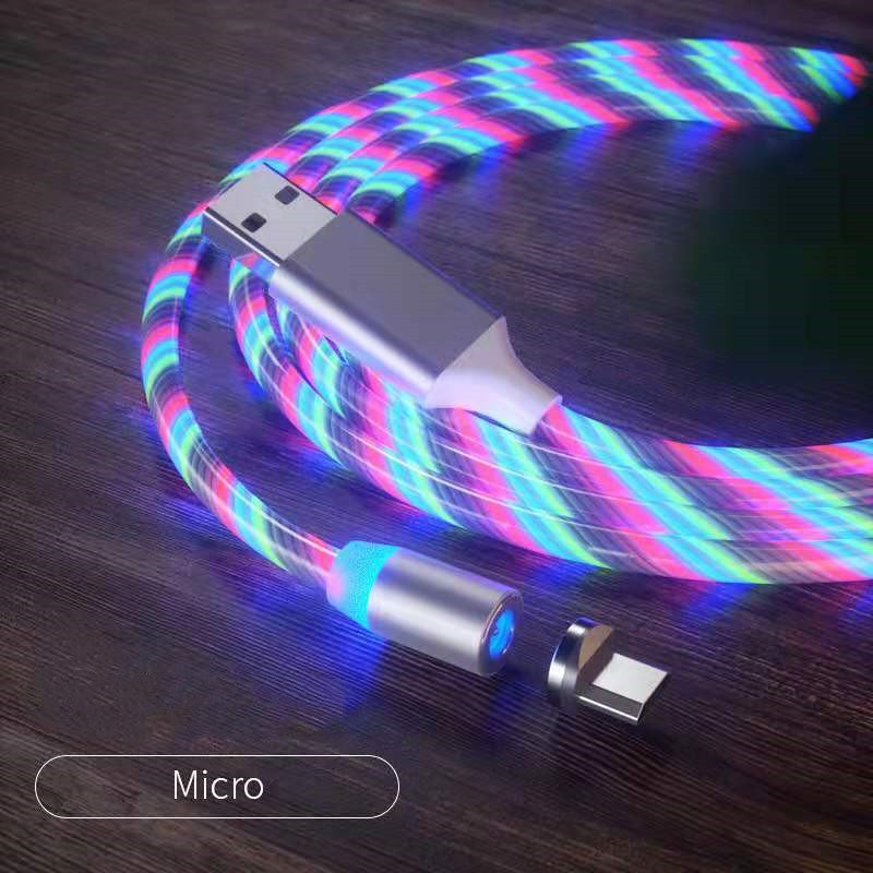 Magnetic Charging Cable Streamer Fast Charging Cable Lighting Micro USB Cable LED Magnet Charger Type-C Cable - Image 10