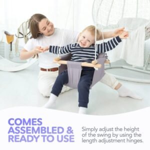 Canvas Baby Swing Wooden …