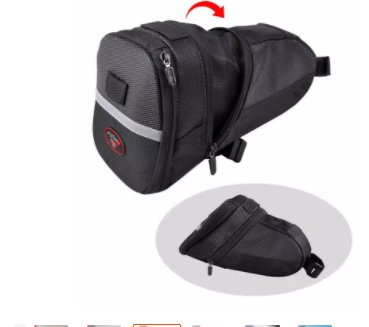 Bicycle Bag Mountain Bike Tail Bag Back Bag Bicycle Saddle Bag Bicycle Seat Cushion Bag - Image 2