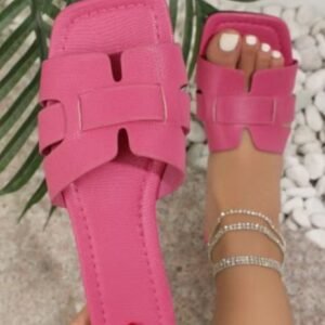 Square Toe Flat Sandals S…