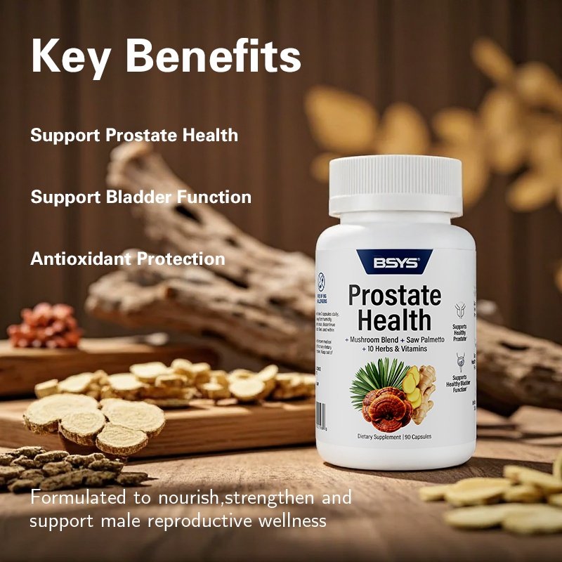 BSYS Prostate Health Capsules Urinary & Bladder Wellness Support Anti-Inflammatory Balance Antioxidant Protection Immune Health Aid Men's Prostate Care Formula - Image 2