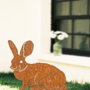 1pc Metal Bunny Yard Stak…