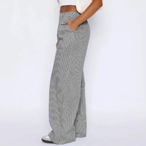 Striped Trousers With Poc…